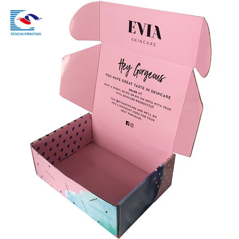 Mailer Box Design, Custom Shipping Boxes, Custom Mailer Boxes, Small Business Packaging Ideas, Mailer Box, Small Business Packaging, Cosmetic Box, Box Packaging Design, Corrugated Box