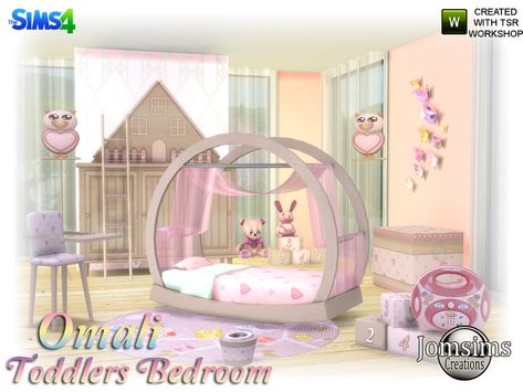 Sims 4 Toddler Bedroom Cc, Toddler Bed Sims 4 Cc, Sims 4 Toddler Bed Cc, Sims 4 Kids Bedroom Cc, Sims 4 Toddler Bed, Toddler Princess Room, Modern Toddler Bed, Toddlers Bedroom, Kids Bed Furniture