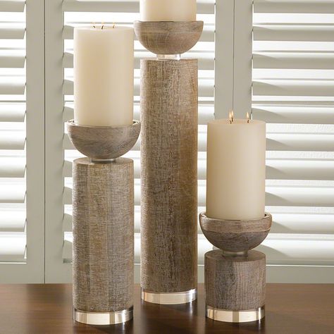 Pillar candle decor