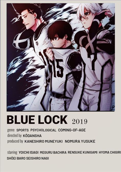 Blue Lock Poster Minimalist, Blue Lock Poster, Genre Posters, Anime Night, Posters Anime, One Punch Man Manga, Anime Suggestions, Anime Butterfly, Anime Printables