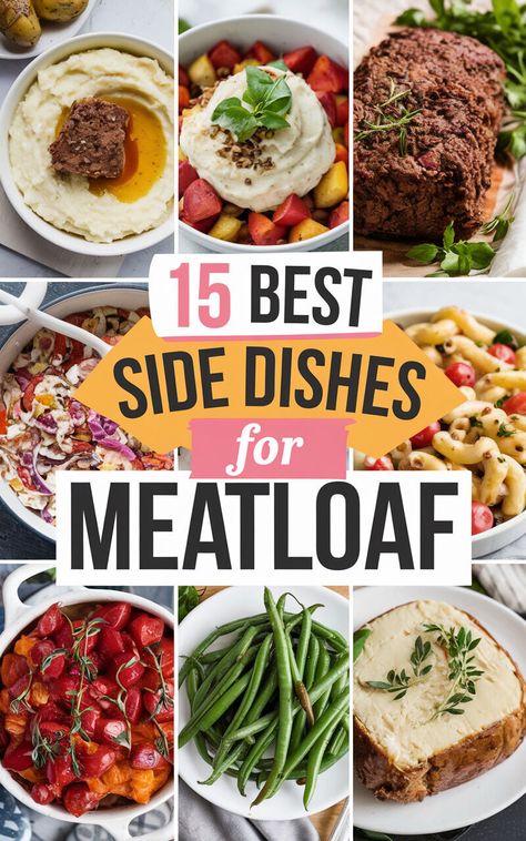 15 Mouthwatering Side Dishes to Serve With Meatloaf! 🍽️🤤 #meatloaf #sidedishes #yum Side Dishes With Meatloaf, Meat Loaf Sides, Meatloaf Sides Dishes Ideas, Side Dish For Meatloaf, Meatloaf Dinner Ideas Sides, Meatloaf Sides Dishes, Sides For Meatloaf, Side Dishes For Meatloaf, Meatloaf Roll