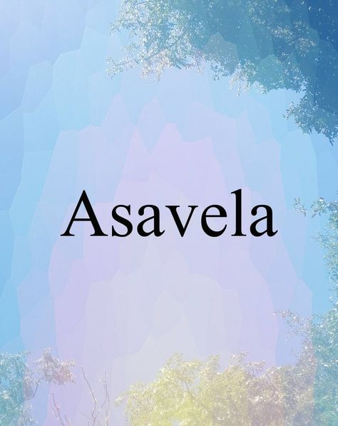 Asavela - Meaning unknown. Unique, rare, uncommon, baby names! Name found in “Uncommon Names You Probably Haven’t Heard” by Elbie Atler. Uncommon Names, Exotic Baby Names, Meaningful Baby Names, Rare Names, Fantasy Character Names, Female Character Names, Uncommon Baby Names, Goddess Names, Rare Baby Names