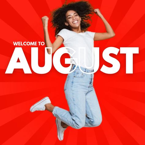 Hello August happy new month! Happy New August Month, Happy New Month August Design, Happy New Month Of August, Happy New Month August, Wave Art Painting, Welcome August, Hello August, Happy New Month, August Month