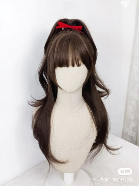 Hair Style Korea, Cosplay Hair, Kawaii Hairstyles, Pretty Hair Color, Hair Stylies, Hair Up Styles, Anime Hair, Hair Reference, Dream Hair