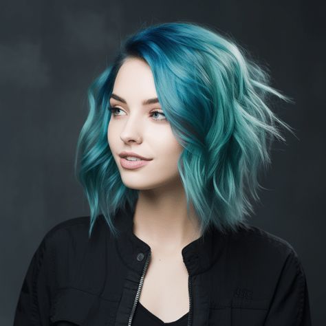 89 Trending Hair Color Ideas of 2023 Greenish Blue Hair, Trending Hair Color, Trending Hair Colors, Trending Hair, Color Safe Shampoo, Rich Brunette, Greenish Blue, Haircuts For Long Hair, Hair Color Trends