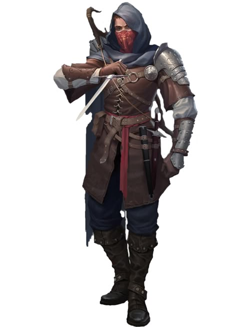 Dnd Bandit, Bandit Character Design, Dnd Thief, Rogue Assassin, Warhammer Fantasy Roleplay, Npc Art, Dungeons And Dragons Art, Dungeons And Dragons Classes, Fantasy Heroes