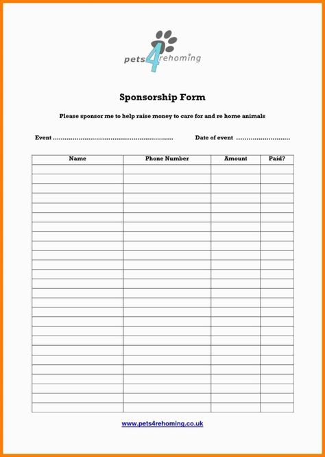 Blank Sponsorship Form Template Free Printable Christmas Party Invitations, Printable Christmas Party Invitations, Sponsorship Form Template, Leg Waxing, Thames Path, Gymnastics Mat, Order Form Template Free, Donation Form, Invoice Template Word