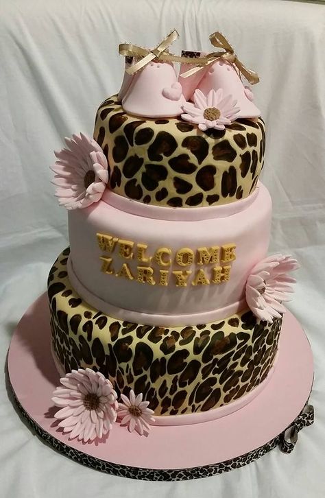 Leopard Print Baby Shower Ideas, Cheetah Print Baby Shower Ideas, Cheetah Baby Shower Ideas, Cheetah Print Cupcakes, Cheetah Print Cakes, Leopard Baby Showers, Cheetah Baby, 19th Bday, 40th Bday Ideas