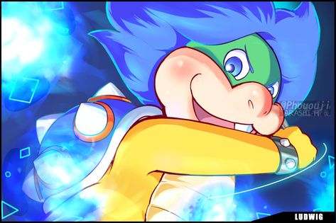 Koopalings Ludwig von koopa by Arashi-H Ludwig Koopa, Ludwig Von Koopa, The Koopalings, Smash Bros Characters, Super Mario Game, Super Smash Bros Characters, Super Mario 3, Bowser Jr, Mario Game