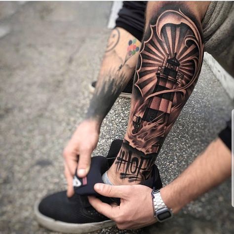 Tato Nama, Traditional Chicano Tattoos, Watch Tattoo Design, Tato Flash, Unique Tattoos For Men, Shin Tattoo, Maori Tattoos, Lighthouse Tattoo, Tattoo Henna