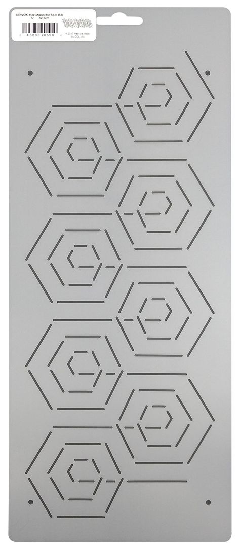 Quilting Template 5" Honeycomb Quilt Design Modern Geometric Hexagon Quilting Patterns Continuous Line Border Quilt Stencil Embroidery Hand Sewing Stitch Longarm Quilting Machine Plastic Mylar Stencil Sheets Borders Background Block Template New and Ships USPS First Class Package (with Tracking Number). Item Includes : 1 Hexagonal Honeycomb Border art craft quilt stencils Large stencil for stippling, meandering, free-motion quilting; Border stencil for continuous pattern Beginner or professional, these stencils are great add to any quilter's long arm quilting supplies Easy to use stencil works with quilting chalk markers, fabric pens and pencils, quilt pounce pad Compatible with domestic, long, mid, short arm quilting machines and useful for hand quilting Made in USA. Stencil Dimensions: H Fmq Designs For Hexagons, Quilting Templates For Hand Quilting, Digital Quilting Designs Patterns, Background Quilting Designs, Honeycomb Quilt Pattern, Quilting Templates For Machine Quilting, Large Quilt Blocks Patterns Free, Hand Quilting Stencils, Long Arm Quilting Designs