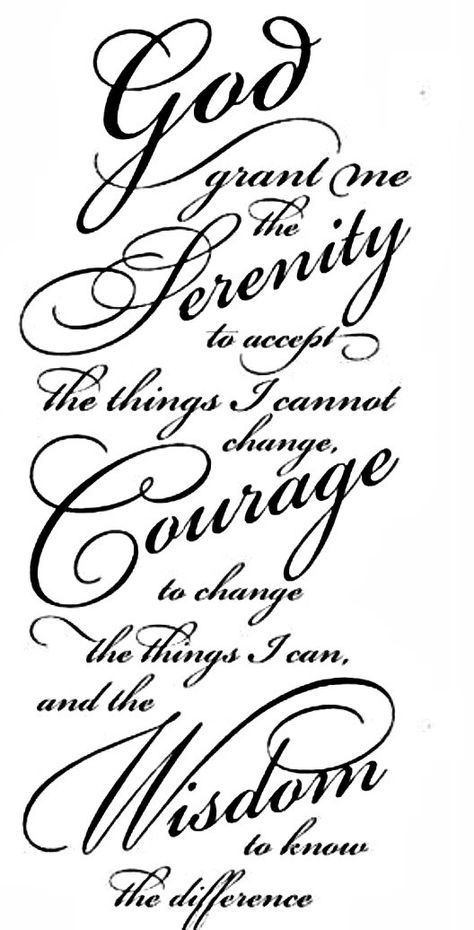 Serenity Prayer Tattoo Design, Serenity Prayer Tattoo, Serenity Tattoo, Prayer Tattoo, Chest Tattoo Drawings, Arm Tattoos For Guys Forearm, Tattoos For Moms, Fireplace Tv Wall Decor, Tattoo Quotes For Men