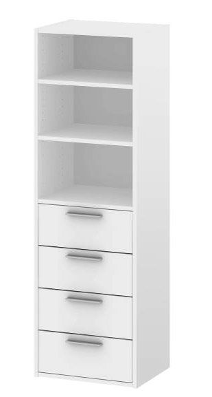 Georgetown 20"W 4 Drawer Closet System Ikea Chest Of Drawers, 3 Shelf Bookcase, Closet Organizing Systems, Closet Drawers, Closet Cabinets, Closet Shelves, Drawer Cabinet, Closet System, Girl Bedroom Decor