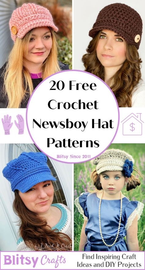 Crochet Newsboy Hat Patterns Free Newsboy Crochet Hat Pattern, Newsboys Crochet Hat Free Pattern, Knit Newsboy Hat Pattern Free, Crochet Newsboy Hat Free Pattern Women, Free Crochet Newsboy Hat Pattern, Crochet Newsboy Hats Free Pattern, Crochet Brimmed Hat Pattern Free, Crochet Hat With Brim Free Pattern, Newsboy Cap Pattern Free