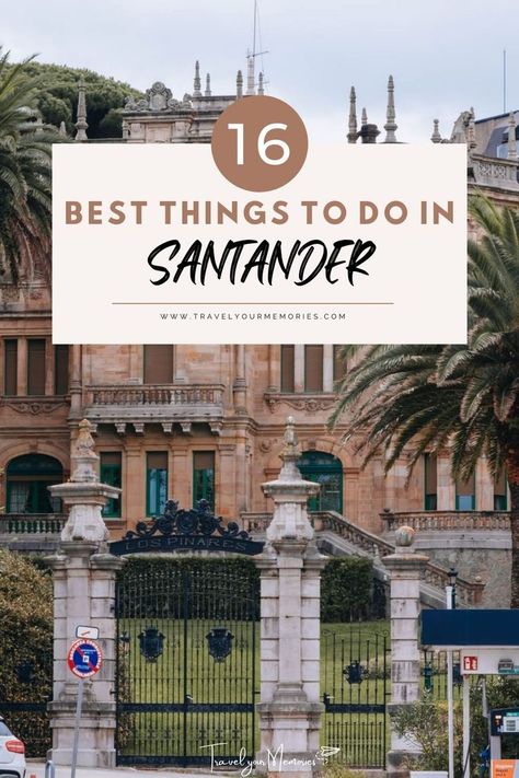 Click here for everything you need to know about Santander, Spain. Learn what to do in Santander. From the best things to do in Santander, where to stay, what to eat, and the best travel tips, this Santander itinerary will help you to plan your best Santander city trip! #Santander #Spain #Europe #SpainTravel #Wanderlust #Cantabria Things to do in Santander | Santander Spain | What to do in Santander | Places to go in Spain | Best Cities in Spain | Northern Spain | #citytripspain #citytrip Santander Spain Aesthetic, Northern Spain Travel, Best Cities In Spain, Santander Spain, North Of Spain, Traveling Backpack, Things To Do In Spain, Cities In Spain, Places To Visit In Spain