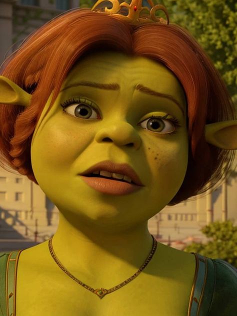 Shrek And Fiona Wallpaper, Princess Fiona Wallpaper, Shrek And Fiona Aesthetic, Princess Fiona Costume, Princess Fiona Shrek, Fiona From Shrek, Fiona And Shrek, Shrek Characters, Fiona Costume