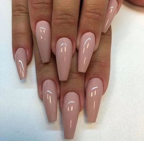 Nails Brown, Coffin Nails Long, Pink Nail, Coffin Nails Designs, Nail It, Nails Done, Manicure E Pedicure, Nail Shapes, Gorgeous Nails