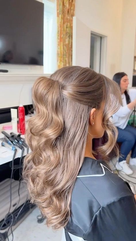 Debs Hairstyles, Bridesmaid Hair Inspo, Bridemaids Hairstyles, Pageant Hair, Guest Hair, Bridesmaid Hair Makeup, Bridal Hair Inspiration, 2024 Prom, Ball Hairstyles