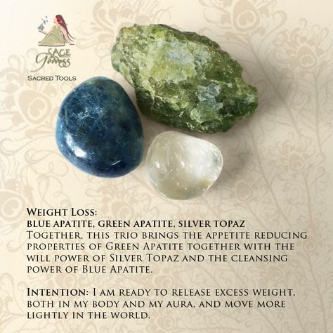 Shed the weight that holds you back with this Weight Loss Gemstone Trio. Vibrating Higher, Crystal Combos, Crystal Knowledge, Crystal Combinations, Sage Goddess, Crystal Magick, Rock Identification, Crystals Gems, Crystal Power