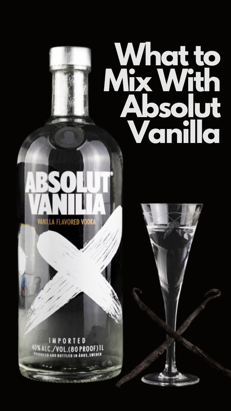 Absolut Vanilla Absolute Vanilla Vodka Drinks, Vanilla Vodka Recipes Cocktails, Absolut Vanilla Vodka Recipes, Vanilla Vodka Martini, Vanilla Vodka Drinks Easy, Cocktails With Vanilla Vodka, Drinks With Vanilla Vodka, Vanilla Cocktails, Vanilla Vodka Cocktails