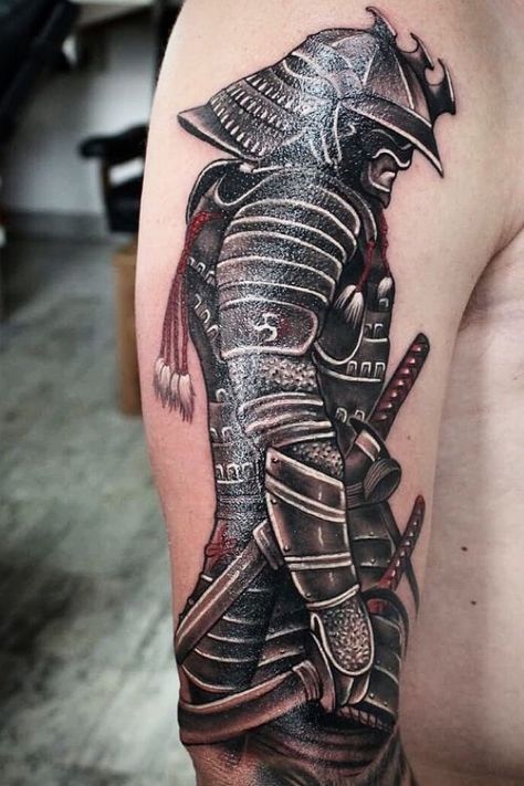 Shogun Tattoo, Ninja Tattoo, Japanese Warrior Tattoo, Samurai Tattoo Sleeve, Koi Tattoo Sleeve, Warrior Tattoo Sleeve, Samurai Warrior Tattoo, Samurai Tattoo Design, Dengeki Daisy