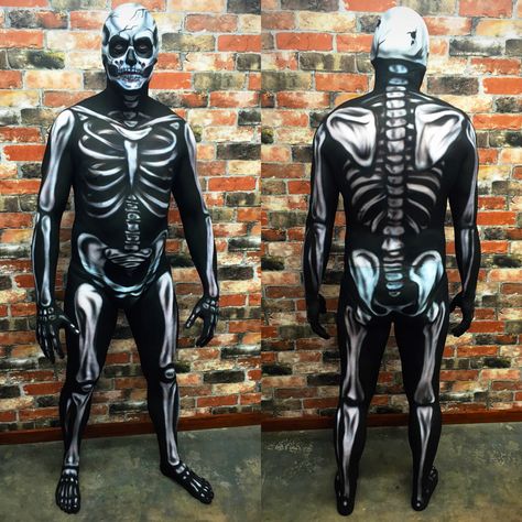 Skull Body Painting, Pop Art Zombie, Skeleton Body, Painting Halloween, Ceramide Capsules, Halloween Post, Skeleton Skull, Night Serum, Paint Art