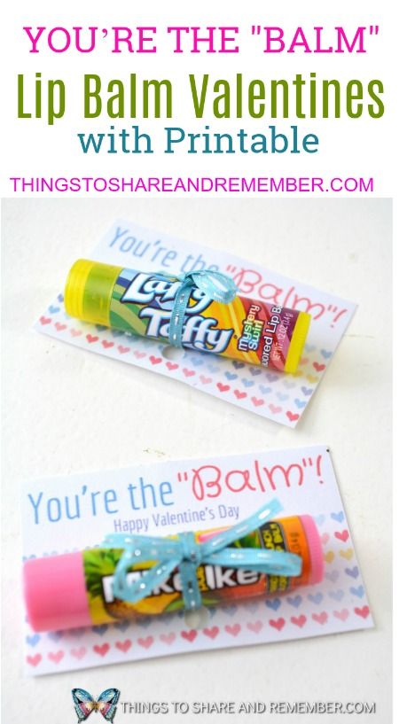 Chapstick Valentine, Candy Free Valentines, Diy Crafts For Boyfriend, You're The Balm, Paper Valentines, Valentine Craft, Valentinstag Party, Class Valentines, Valentine Gifts For Kids