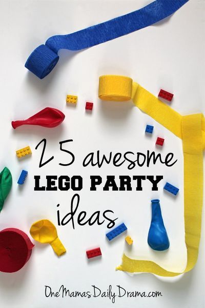 Legos Party Ideas, Lego Party Games, Lego Birthday Ideas, Lego Party Decorations, Lego Birthday Party Ideas, Lego Themed Party, Lego Party Ideas, Lego Mario, Ninjago Birthday