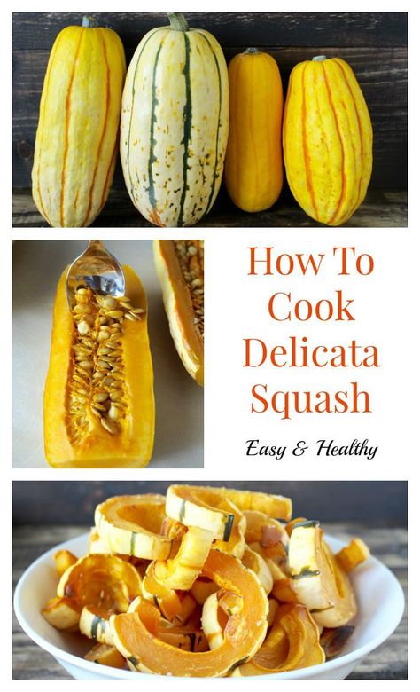 How To Cook Delicata Squash- this easy side dish is healthy and delicious! Paleo, whole30, vegan, dairy free, and gluten free. Squash Delicata Recipes, How To Cook Delicata Squash, Cook Butternut Squash, Kale Chickpea, Squash Roasted, Delicata Squash Recipe, Squash Bake, Whole30 Vegan, Csa Recipes