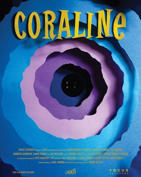 https://www.instagram.com/p/Caj8zOvrw32/ Coraline Decorations Halloween, Coraline Movie Poster, Coraline Book, Typography Animation, Coraline Art, Coraline Movie, Coraline Aesthetic, Coraline Jones, Animation Stop Motion