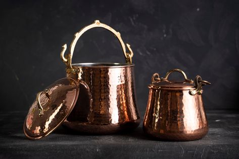 Copper Canisters, Copper Kitchen Utensils, Kitchen Updates, Going Shopping, Food History, Copper Art, Copper Pots, Copper Kitchen, Chic Kitchen