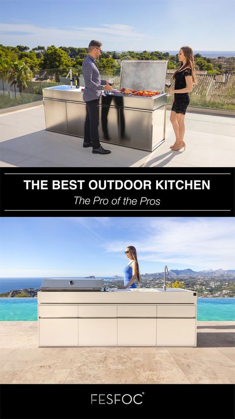 Outdoor Kitchen, kitchen design, stainless steel outdoor kitchen Kitchens 2024, Steel Outdoor Kitchen, Modular Outdoor Kitchen, Modular Outdoor Kitchens, Modern Outdoor Kitchen, Kitchen Solutions, Innovative Ideas, Outdoor Kitchens, Rain Or Shine