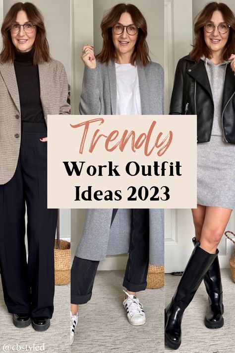 Business Casual Outfits For Women Winter Work Attire With Boots, Fall 2023 Business Casual, Women’s Work Clothes, Cute Business Casual Outfits Springtime, Women’s Casual Work Outfits, Fall 2023 Office Outfits, January Work Outfits For Women, Casual Work Outfits 2023, Women’s Work Fashion