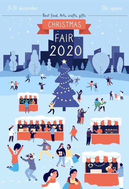 Christmas Tree Poster Design, Christmas Fair Poster, Christmas Festival Poster, Winter Festival Poster, Christmas Market Poster, Christmas Market Illustration, Christmas Event Poster, Bazaar Poster, Lily Template