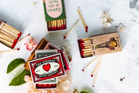 Custom Matchbooks, Unusual Wedding Favours, Personalized Match Boxes, Lego Wedding, Chocolate Wedding Favors, Party Favors For Adults, Unusual Weddings, Personalized Matches, Custom Matches