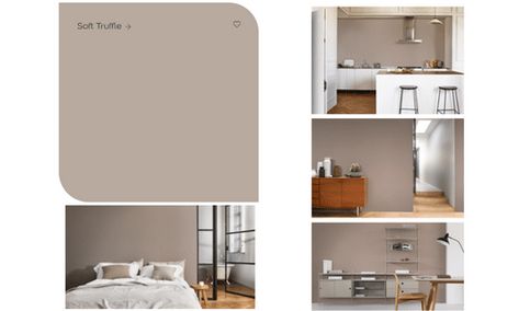 We take a closer look at Dulux soft truffle and what colours go best with it in an interior. Dulux Soft Truffle Living Rooms, Soft Truffle Dulux Paint Bedroom, Soft Truffle Dulux Paint, Dulux Heritage Colours, Dulux Egyptian Cotton, Taupe Bedroom, Taupe Paint, Dulux Paint, Cool Color Palette