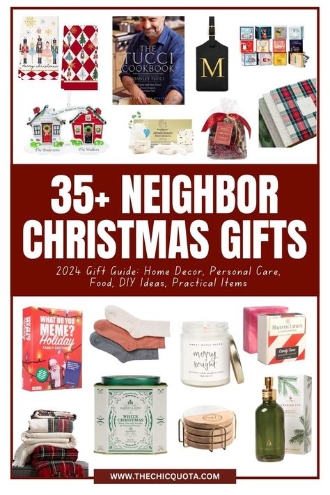 neighbor Christmas gifts Easy Christmas Neighbor Gifts, Gifts For Neighbors Christmas Simple, Christmas Gift Ideas Neighbors, Gift Ideas For Neighbors Christmas, Generic Christmas Gift Ideas, Neighbor Christmas Gifts Ideas, Christmas Neighbor Gifts Ideas, Diy Neighbor Christmas Gifts, Neighbor Christmas Gift Ideas