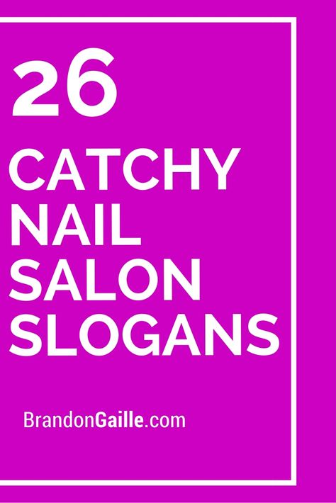 26 Catchy Nail Salon Slogans Nail Salon Names, Nail Bar Ideas, Mobile Nail Salon, Nail Tech Quotes, Salon Names Ideas, Nail Parlour, Salon Promotions, Nail Station, Hair And Nail Salon