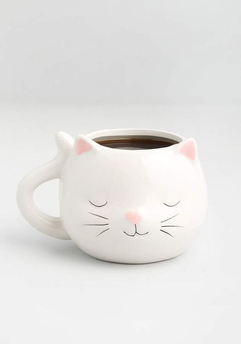 Kit Cat Clock, Cat Lady Gift, Cerámica Ideas, Cute Kitchen, Clay Art Projects, Cat Mug, Pottery Designs, Cute Mugs, Cups And Mugs