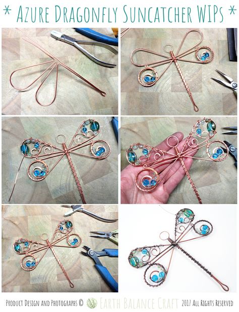 Evergreen Crafts, Dragonfly Suncatcher Diy, Wire Dragonfly How To Make, Wire Whisk Dragonflies, Wire Wisk Dragonflies, Dragonfly Crafts, Diy Dragonfly, Wire Dragonfly, Work Wall Art