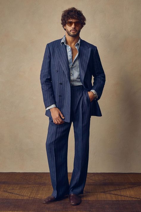 Mens Colored Suits, Mens Spring 2024 Fashion, Funky Suits For Men, Engagement Party Outfit Men, Loose Suits Men, Vintage Mens Fashion 1950s, Funky Formal, Vintage Suit Men, Summer Wedding Suits