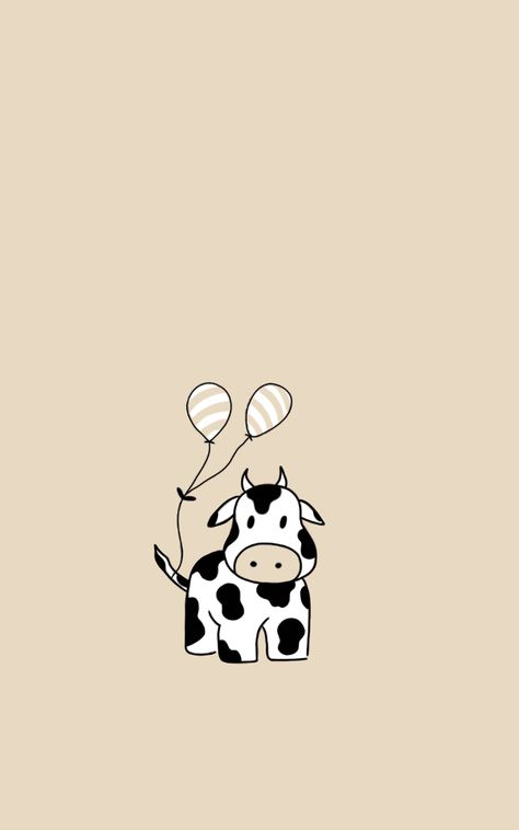 Cow Phone Background, Cute Animated Animals Wallpaper, Cow Aesthetic Wallpaper Iphone, Cute Cow Wallpapers, Cute Cow Lockscreen, Cow Lockscreen, Cow Wallpaper Aesthetic, Cows Aesthetic, Watch Wallpaper Aesthetic