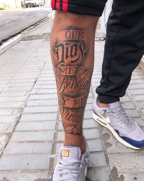 Mexicano Tattoos, Tattoo Pierna Hombre, Tattoos Masculinas, Tattoo Pierna, Inspiring Quote Tattoos, Best Leg Tattoos, Calligraphy Tattoo, Anchor Tattoos, Tattoo Inspiration Men