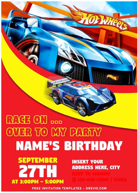 Hot Wheels Invitations Free, Hotwheels Birthday Party Invitations Free, Hot Wheels Invitations Template Free, Hot Wheels Invites Birthday Invitations, Hotwheels Invitation Template Free, Hot Wheels Birthday Invitations Free, Hot Wheels Birthday Invite, Hot Wheel Invitation, Hot Wheels Birthday Party Invitations