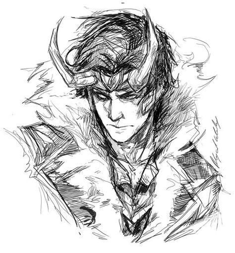 Loki LAUFEYSON (IKOL) by Abigail J. HARDING | Marvel FAN ART Loki Sketch, Your Worth It, Loki Drawing, Loki Art, Loki Fanart, Angry Face, Marvel Fan Art, Loki Marvel, Loki Thor