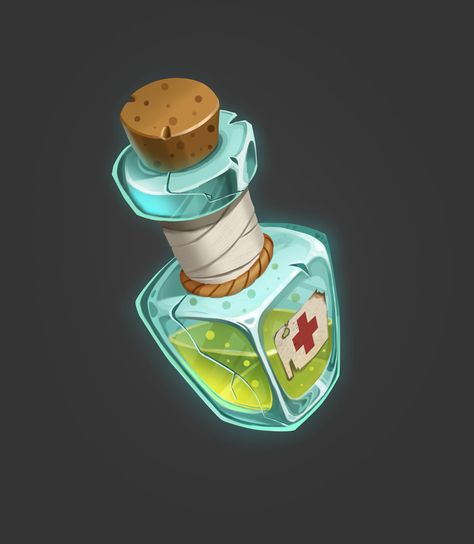 Healing Potion, Magic Bottles, Enamel Pins, Healing