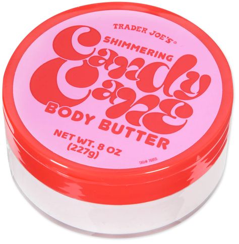 Trader Joe's Shimmering Candy Cane Body Butter Peppermint Oil, Trader Joe, Trader Joe's, Body Butter, Candy Cane, Coconut Oil, Shea Butter, Peppermint, Butter