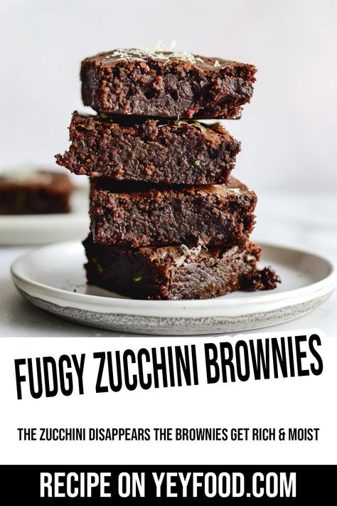 Magically Fudgy Zucchini Brownies Will Amaze You Zucchini Brownie, Chocolate Layer Dessert, Oreo Dirt Cake, Cinnamon Bread Easy, Hacks For Home, Homemade Ranch Dip, Zucchini Cakes Recipe, Moist Brownies, Homemade Hot Fudge