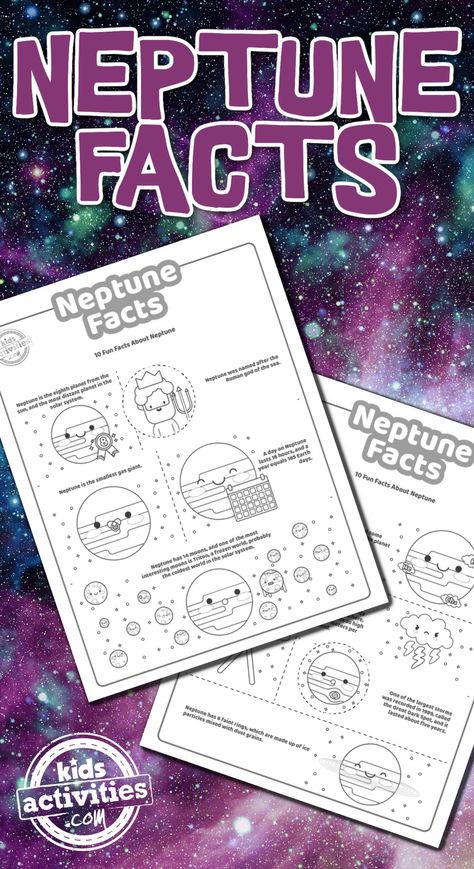 Fun Neptune Facts For Kids To Print and Learn | Kids Activities Blog Neptune Facts For Kids, Jupiter Facts For Kids, Facts About Neptune, Owl Facts For Kids, 2nd Grade Science Projects, Neptune Project, Neptune Facts, Jupiter Facts, Free Educational Websites