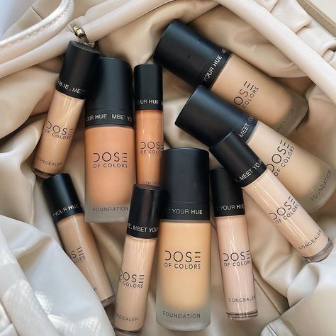 DOSE of COLORS on Instagram: “Have you met your hue? 💭 ⠀⠀⠀⠀⠀⠀⠀⠀⠀ ▫️Medium to full coverage foundation ▫️Lightweight full coverage concealer ▫️Natural Matte skin-like…” Matte Skin, Full Coverage Concealer, Full Coverage Foundation, Dose Of Colors, Foundation Concealer, Concealer, Meet You, Face Makeup, Foundation